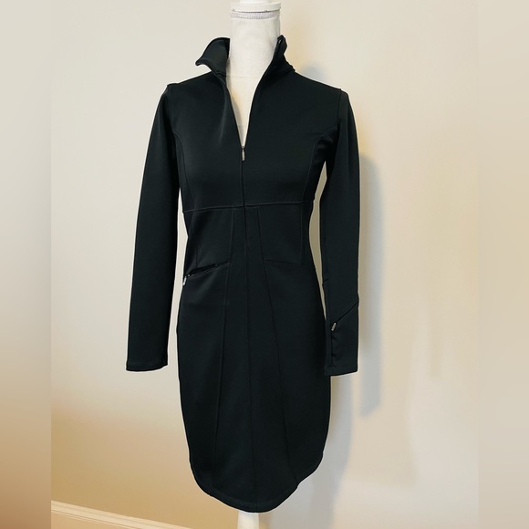Athleta Black Fleece Lined Dress - Picture 3 of 7
